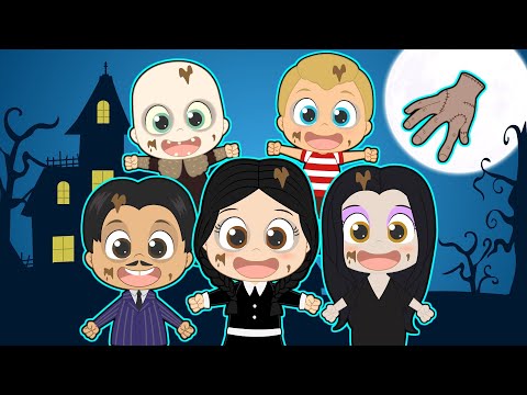 CANCIÓN CINCO BEBÉS 👪🏰 Con la Familia Addams