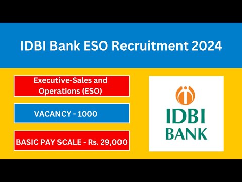 IDBI BANK Notification 2024 | Latest Government Jobs 2024