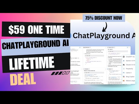 ❇️ ChatPlayground AI Lifetime Deal | Secret to Faster Content Creation |$59 Lifetime Deal | 75% Now