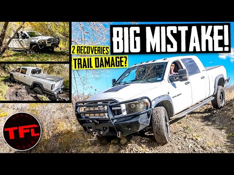 This RAM 3500 Mega Cab Is The BIGGEST Truck We've Ever Taken On The Course & It Did NOT Go Well!