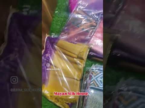 Mayan silk house for silk sareen cotton saree all types of wedding silk saree from south India😇😇