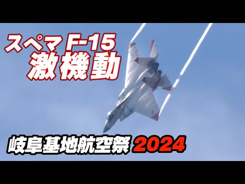 紅白特別塗装F-15イーグルの激機動飛行！岐阜基地航空祭