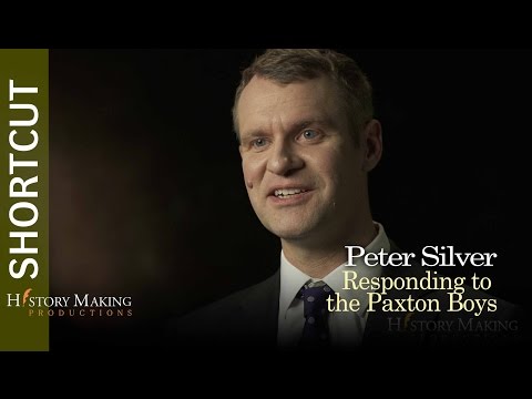 Peter Silver on Philadelphia's Response to the Paxton Boys