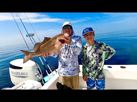 Father and Son Limit Out on the Last Day of Red Grouper Season 2023!