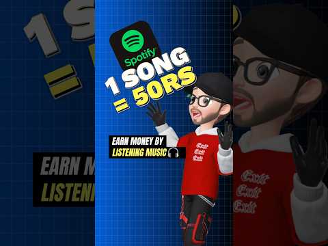 Earn Money By Listening Music🎵🎧 || 1Song = 50Rs💸 #spotify #shorts #earningapp #onlineearning #viral