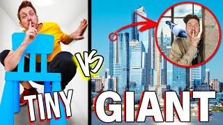 Tiny VS GIANT Hide And Seek Challenge!