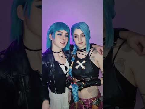 Powder And Jinx Cosplay 💙 Arcane | #shorts #cosplay