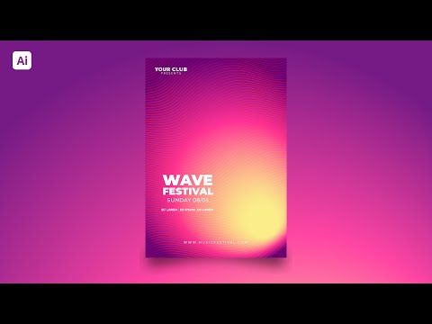 Colorful Music Festival Poster Design | Adobe Illustrator Tutorial