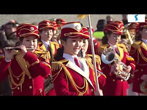 North Korean military female soldier marching band　（2018）