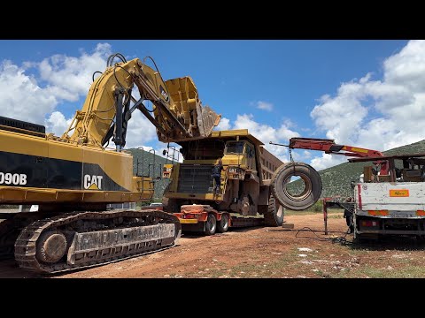 Transporting (400 klm)The  Fourth Caterpillar 777 Dumper - Sotiriadis/Labrianidis Mining - 4k