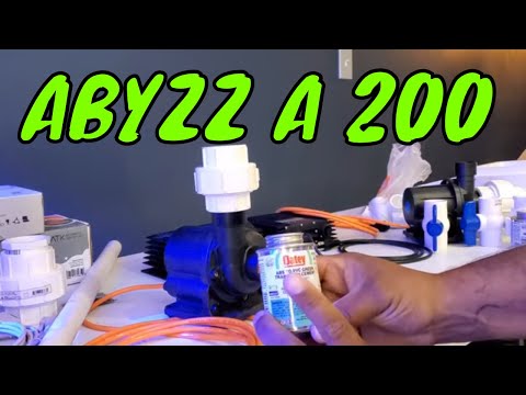 How to install abyzz  A200 pump