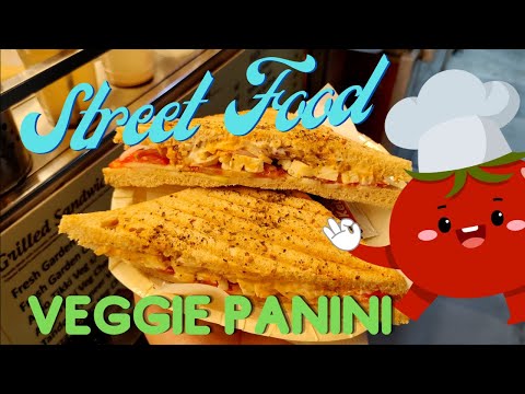 DELICIOUS loaded and toasted panini sandwich - Street Food Around the World