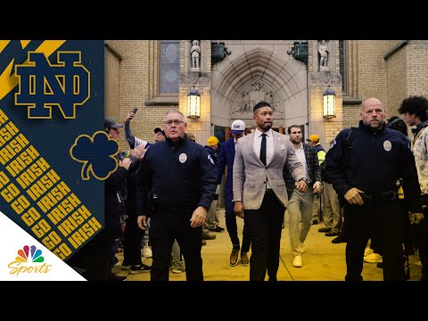 Notre Dame's gameday routine, team Mass give Marcus Freeman, Fighting Irish 'chills' | NBC Sports