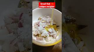 Small 🦐 fish unique recipies 🤤🤤#shorts #smallfishrecipe #smallfishcurry #cookingshorts