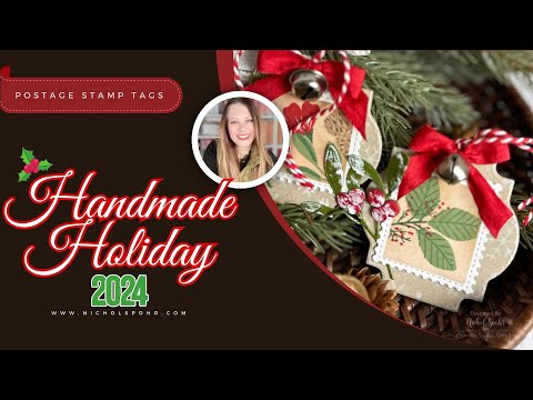 Handmade Vintage Postage Inspired GIFT TAGS Anyone Can Make (Handmade Holiday 2024)