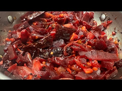 Beetroot fry with lots of health benefits