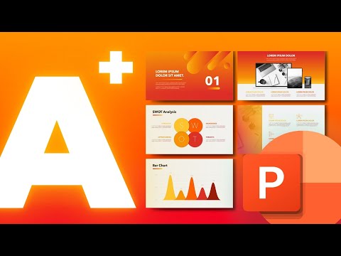 FREE PowerPoint Masterclass 🔥 Orange Themed Business Deck