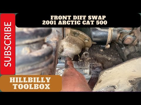 How to remove and install a front diff in a 2001 Arctic Cat 500