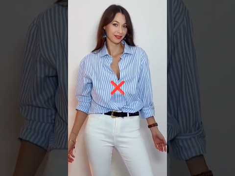 Shirt fashion Hack #styletips #fashion #ShirtTuckHacks #FashionTips #StyleHacks #MilitaryTuck