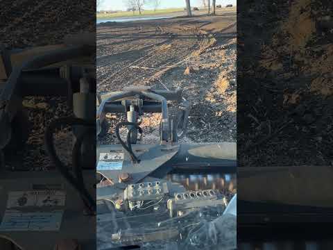 Using the bobcat soil conditioner as a stump grinder 🫣 #shortsvideo #bobcatequipment