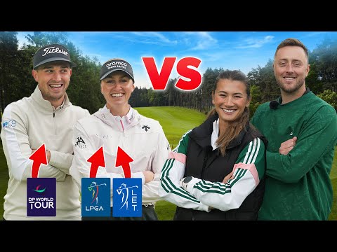 Can we beat TOUR PRO’S in a 9 hole match?! | Foxhills Longcross Course