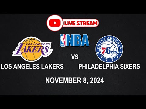 NBA LIVE! LAKERS vs SIXERS | NBA REGULAR SEASON | November 8, 2024 | NBA2K24 Simulation Only