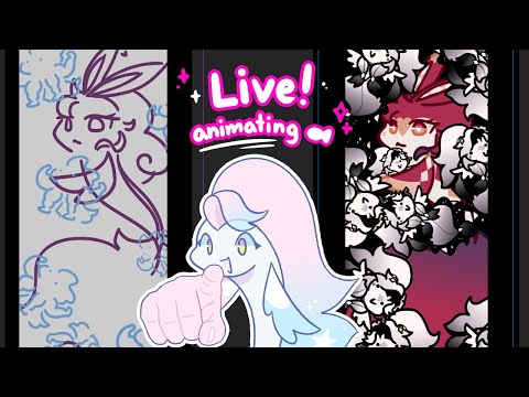 Day 2 🐰 Rabbit Hole: "Pure Pure" Animation Stream! (Mic off) 🐟