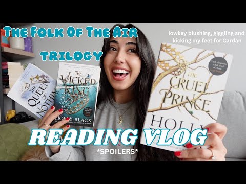 Reading The Folk Of The Air trilogy📚 cruel prince series reading vlog *spoilers*