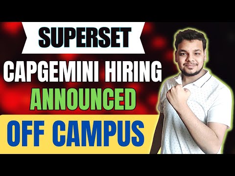 Capgemini Superset Hiring Announced | Park+ Salesforce | 2025, 2024, 2023 Batch Hiring | Freshers