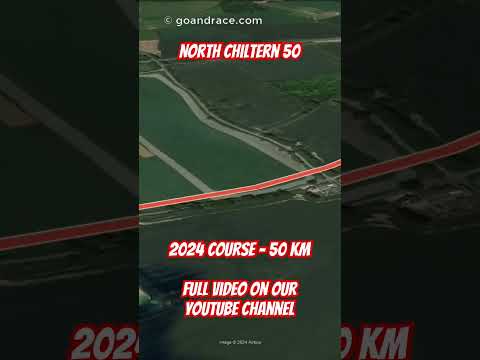 North Chiltern 50 (2024): fly over the 50 km course! Video of the race path.