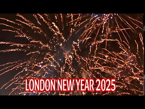 Happy New Year 2025 From London Fireworks