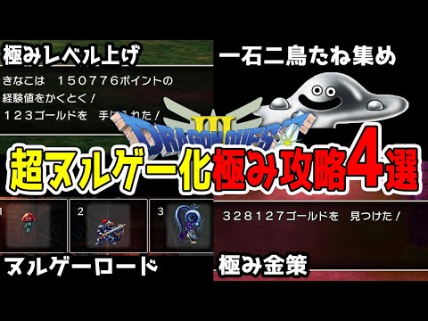 【ドラクエ3リメイク】レベル上げ超ヌルゲー化！極み攻略4選「ドラゴンクエスト3リメイクHD-2D」【金策/職業/経験値/レベル上げ/キャラ育成/たね集め】#DragonQuest