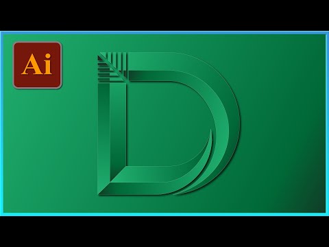 Adobe Illustrator - how to design D Letter Gradient Logo