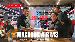 Macbook Air M3 Unboxing, Setup and First Look| 2024 #m2macbookair #m2air #macbook m2 #macbook m3 pro