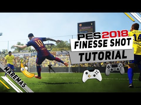 PES 2018 Finesse (R2) Shot Tutorial | Banana Shot