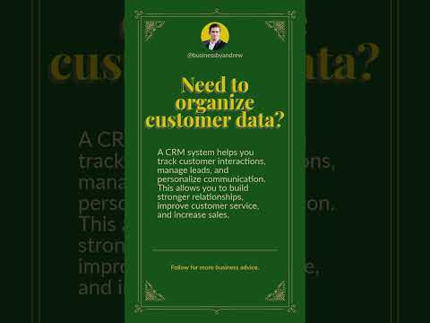 How to Implement a CRM System to Organize Customer Data #CustomerExperience #RelationshipBuilding