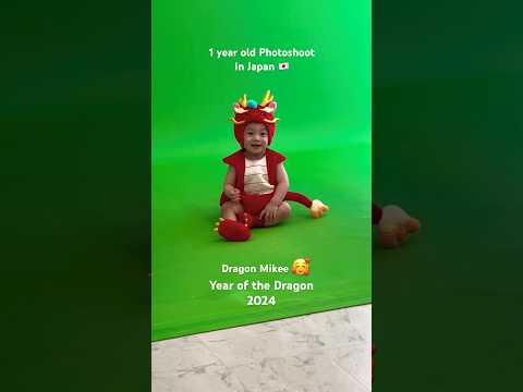 Baby Dragon Mikee Photoshoot in Japan 🇯🇵  #japan #photography year of the dragon 2024