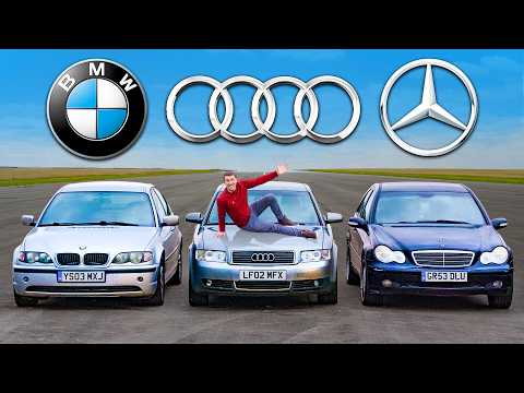 BMW v Mercedes v Audi: £1,000 DRAG RACE!