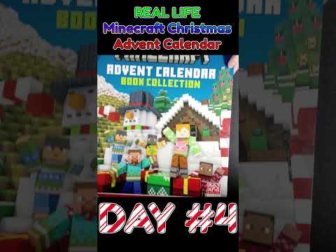 Opening a REAL LIFE Minecraft Christmas Advent Calendar Day #4