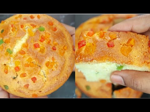 Eggless Sponge Vanilla Sooji Cake Recipe| How to Make Suji Cake | Semolina Cake| Rava cake recipe