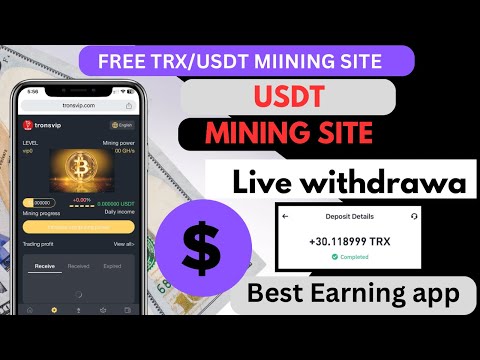 New TRONSVIP-Mining best site 2024 | daily income website | best trusted earning website site