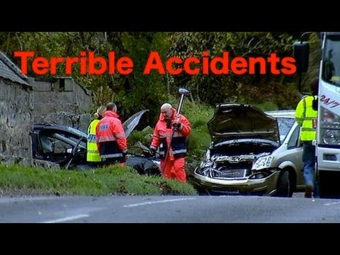 ※Do not Watch※HD  Crazy  Car Crash Compilation 　Horrible accident !!　No66