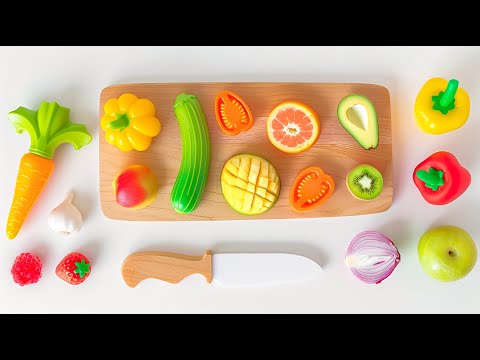 Satisfying Video | Cutting Plastic Fruits and Vegetables ASMR | Relaxing Video ASMR