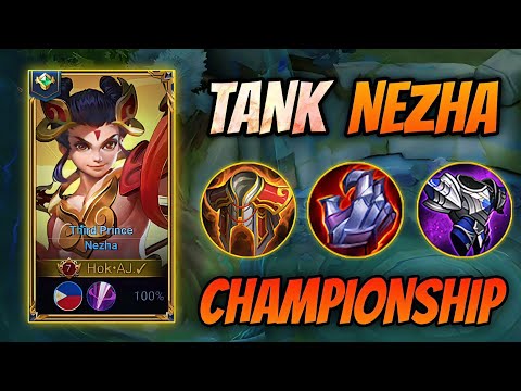 NEZHA TANK BUILD JUNGLE CHAMPIONSHIP GAMEPLAY - HONOR OF KINGS