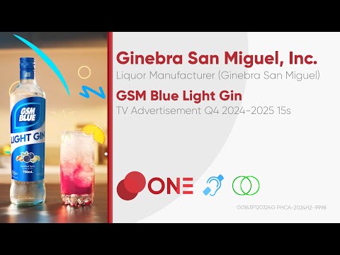 GSM Blue Light Gin TV Ad Q4 2024-2025 15s (Philippines) [CC/ST]