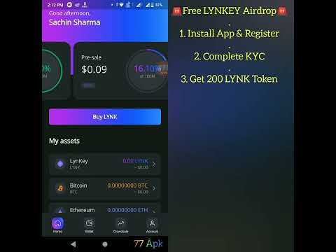 Real Estate Crypto💢 Claim FREE LYNK Token 🔥 Lynkey Airdrop 💥 Lynkey Kyc👉77 Âpk