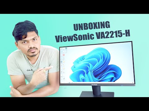 ViewSonic Full HD 22 inch Monitor || ViewSonic VA2215-H Full HD LED Monitor Unboxing in Telugu