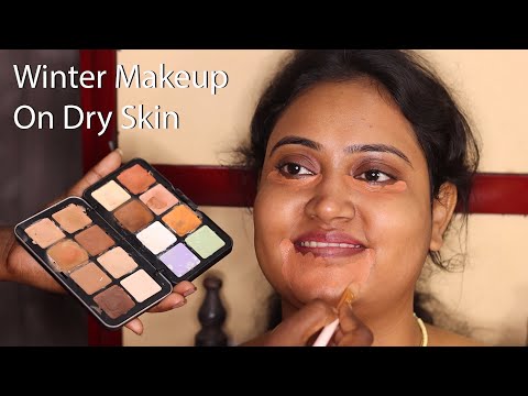 Winter Bridal Makeup For Dry Skin/ Best Bridal Makeup For Beginners/ Step By Step Makeup Tutorial