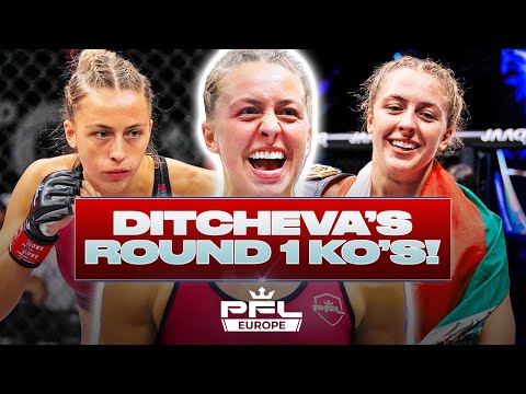 Dakota Ditcheva's Round One Knockouts But They Get Faster Each Time!