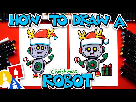 How To Draw A Christmas Robot